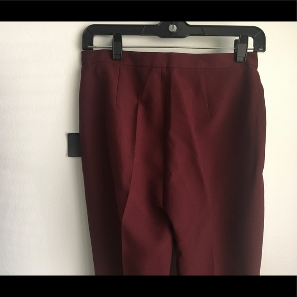 Zara burgundy trousers, size 2 - Picture 6 of 7